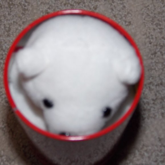 2004 Athens Olympics COCA COLA PLUSH POLAR BEAR in Coke Stash Can - Picture 12 of 12